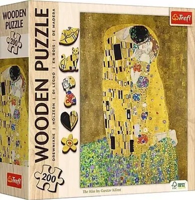 Holz Puzzle 200 - Die Große Welle in Kanagawa / Hokusai Katsushika | Deutsch