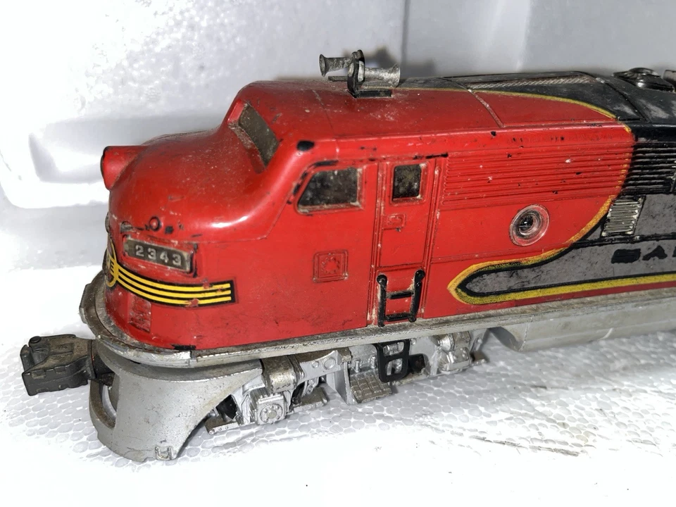 Lionel 2333-20 O Santa Fe EMD F3 Diesel Locomotive  1949, Rare Read Untested #3 - Image 2 of 4