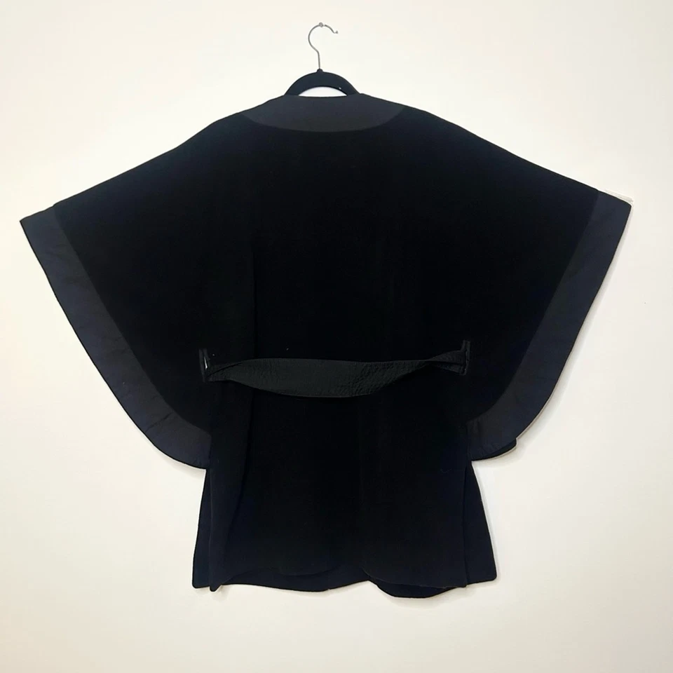 Jaqueta com capuz Catherine Malandrino lã, cashmere, seda quimono - Imagem 3 de 4