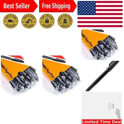 24-Piece Fine Point Sign Pen Set - Smooth Black Ink for Artists & Students