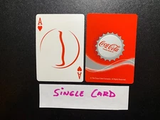 swap playing card  COCA COLA   Ace of Hearts   BOTTLE CAP DESIGN