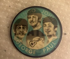 VINTAGE 1964 I LIKE BEATLES FLASHER PIN VARI-VUE PINBACK FLICKER FAN SOUVENIR