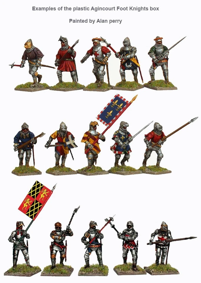 Perry Miniatures AO60 - Agincourt Foot Knights 1415-1429 - 28mm PLASTIC BOX - Image 2 of 4