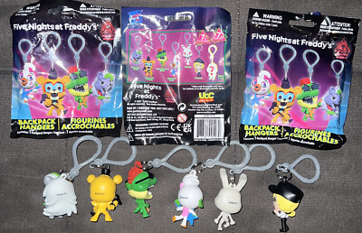 Five Nights at Freddy's フィギュアキーホルダー 5種類 Five Nights at Freddy's{FNAF}Security Breach Backpack Hanger