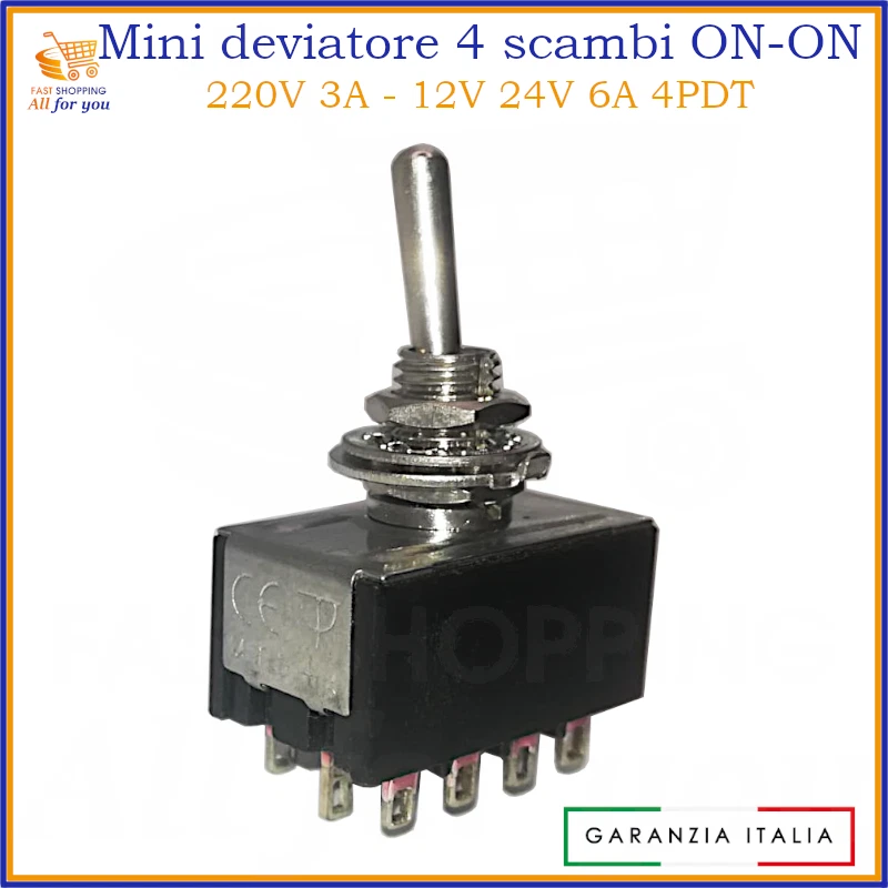 Doppio Interruttore A Levetta 230V Per Camper, Caravan E Barca, Colore Grigio, Con Telaio E Scatola Da Incasso - 4