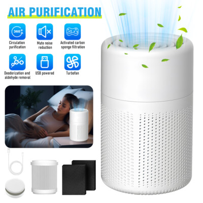 Purificador De Aire HEPA Para Hogar Dormitorio Filtro Eliminador Olor Allergies