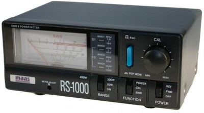 RS-1000 SWR-/Leistungsmessgerät 1.8 - 1300 MHz - HF / VHF / UHF / 23cm Meßgerät