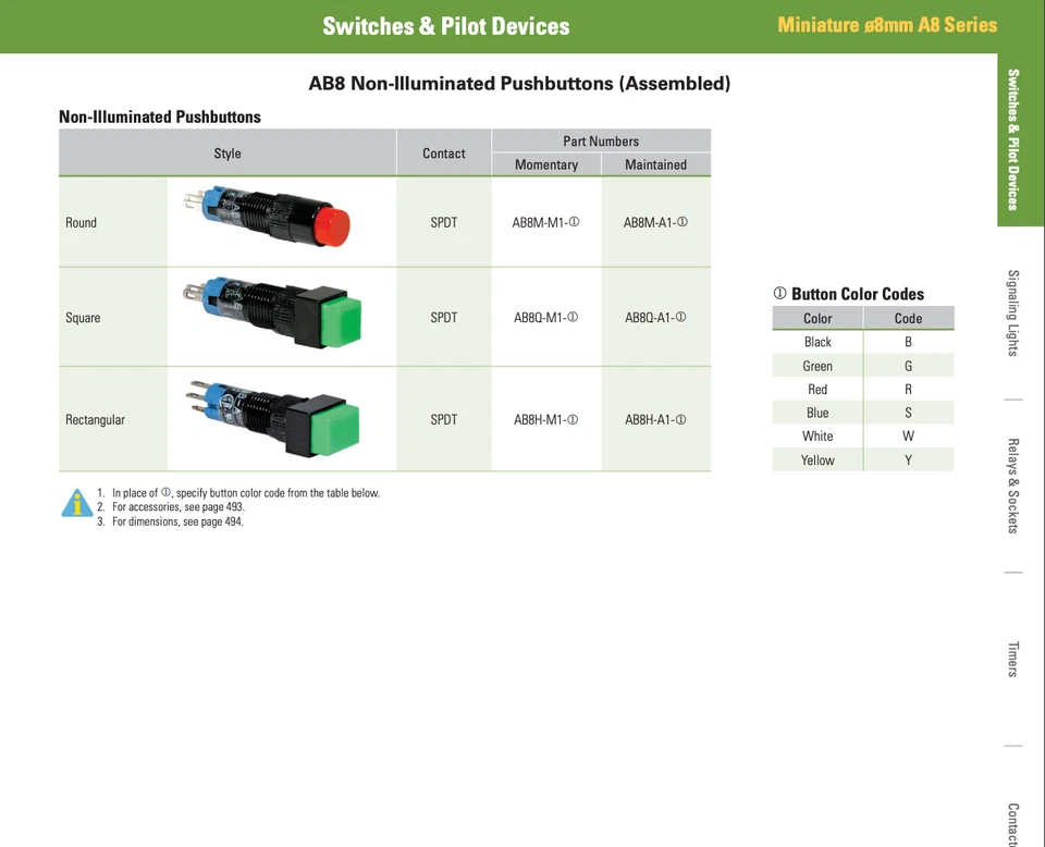 AL-C8 IDEC A8 Pushbutton Switches - Image 4 of 4