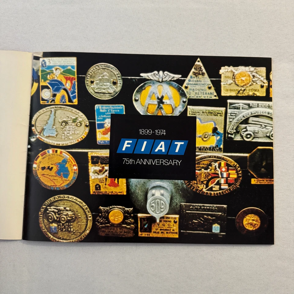 Folheto de vendas de carros esportivos Fiat 1974 catálogo 124 Sport Spider X1/9 X19 Sport G - Imagem 2 de 4