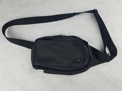 LIME LIGHT Fanny Pack Adjustable Waist Bag Sling Crossbody Chest Pack Black Bag