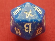 Magic The Gathering BETRAYERS OF KAMIGAWA BLUE D20 SPINDOWN DICE DIE MTG