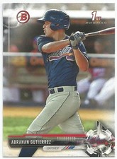 Abrahan Gutierrez Atlanta Braves 2017 Bowman Prospects