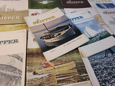 Lot of 14 Vintage 1960s THE SKIPPER Sailing Boating Ocean Magazines