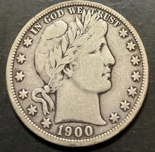 1900-O Barber Half Dollar 50c Rare Better Date Estate Collection silver q73