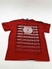 Portland Trail Blazers T Shirt Men’s XL Red UNK Blue Label 
