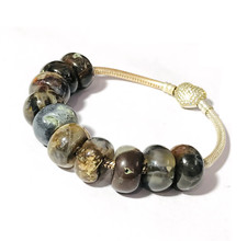 10 Pcs. Beautiful Multi Gemstone Big Hole Beads Large Hole Beads 12x8mm Beads