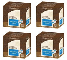 Harry & David Coffee, Breakfast Blend, 4/18 ct boxes (72 Single Serve Cups)