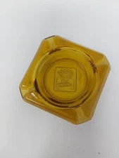 Vtg Collectible Best Western Hotel Amber Glass Ashtray