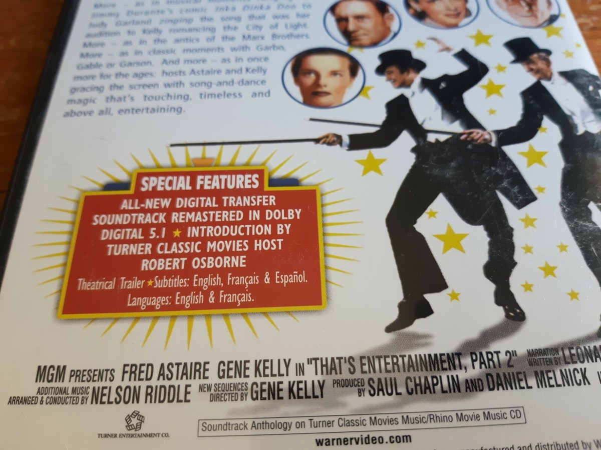 That's Entertainment PART 2, DVD,1976, FULL INSERT That's Entertainment PART 2, DVD,1976, FULL INSERT
