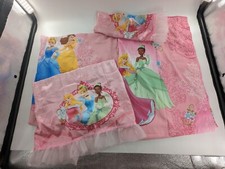 Set of 2 girls room Disney Princess window curtains drapes panels With Sub Panel