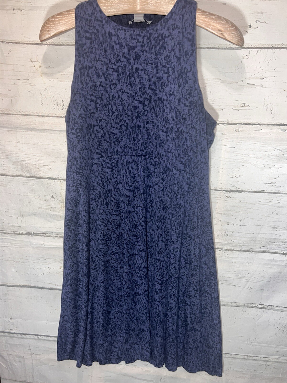 ATHLETA Blue Santorini Thera Printed Dress Size M