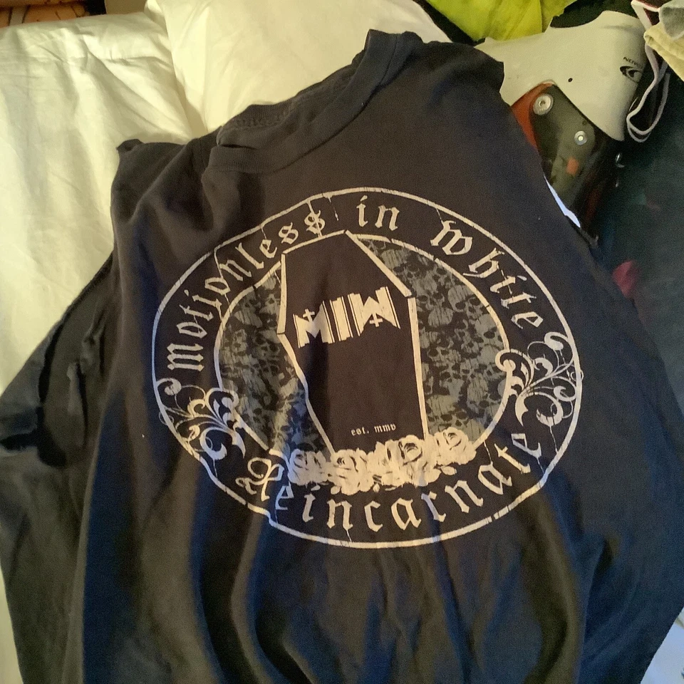 [RARO] LOTE DE CAMISETAS SLIPKNOT SEETHERS INMÓVILES EN BANDA BLANCA RECORTES Y TANQUES  Foto 4 de 4