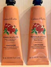 2x Crabtree Evelyn Hand Therapy Cream POMEGRANATE Ultra Moisturizing Lotion
