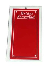 50 Page 7 Hoyle Contract Bridge RED Score Pad...