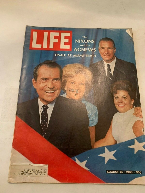 August 16 1968 Life Magazine The Nixons and the Agnews