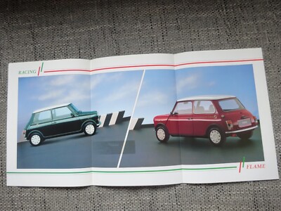 Mini Racing Green Red Flame Prospekt Brochure Dutch selten rare
