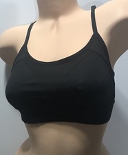 Victoria  s Secret Pink Black Strapy Sports Bra Small Tagless
