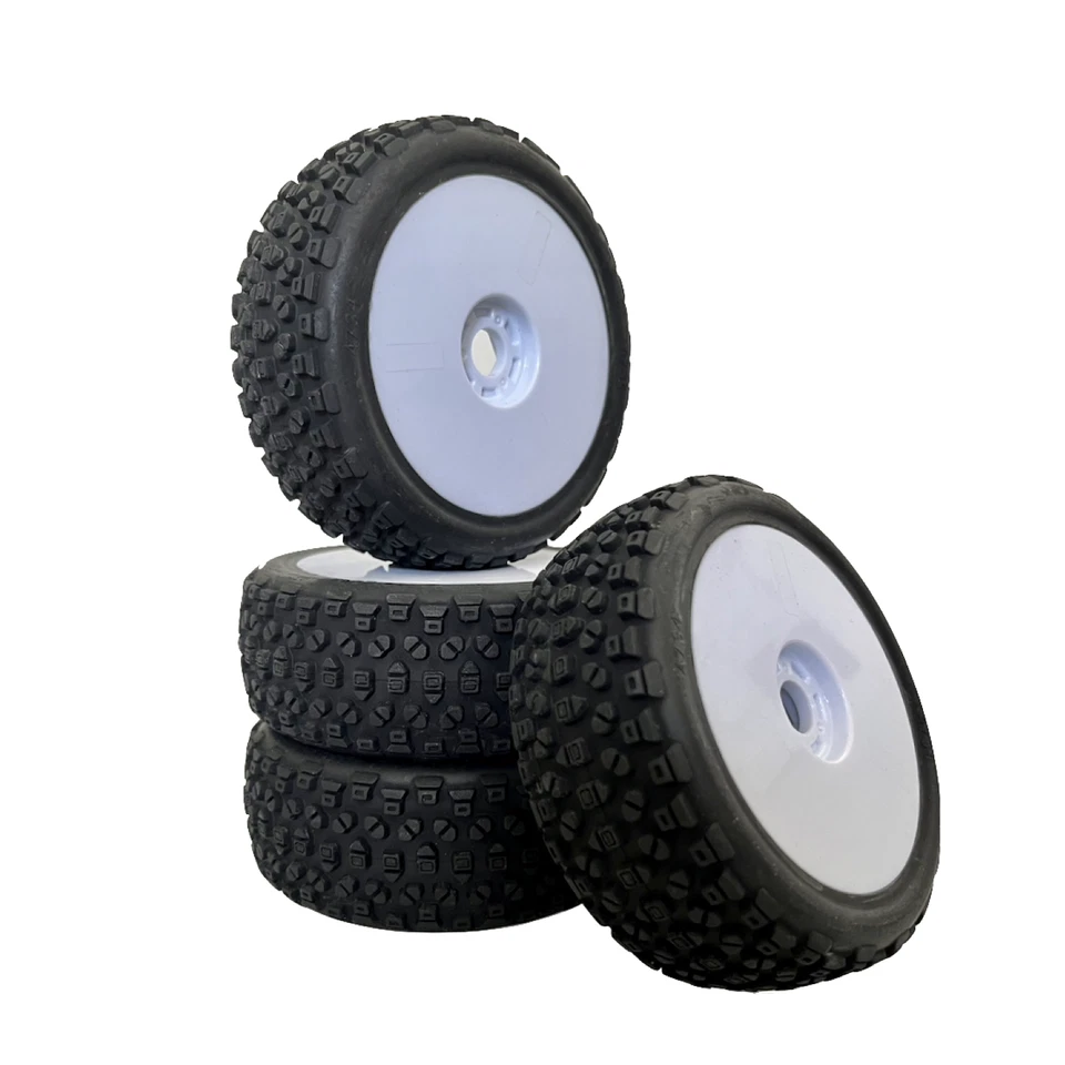 Buggy Reifen Felgen Set 6S 4734 SBR Disk Felge weiss 1:8 4er Set Räder partCore - Bild 2 von 4