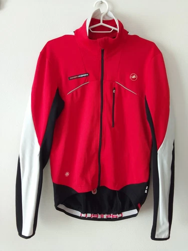 Castelli Jacket Rosso Corsa Mens Cycling Gore Windstopper XL - product listing photo