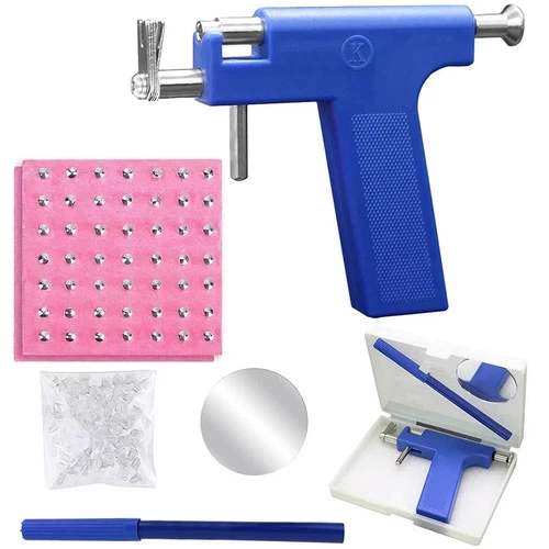 Stainless Steel Body Ear Piercing Tool Set Ear Nose Navel Piercing Machines image 7