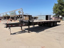2007 Pj Trailers FD242 24' T/A Heavy Duty Equipment Flatbed Trailer bidadoo