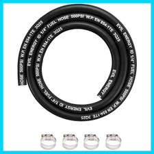 1/4" High Pressure Fuel Line Hose 5FT 500PSI E85 for Fuel Systems Engines NBR...