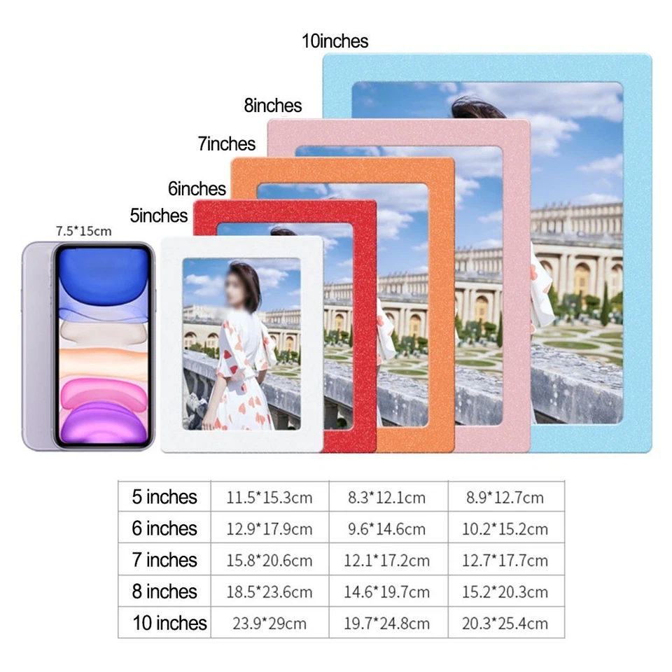 Magnétique Cadres Photo Réfrigérateur Aimants Porte Réutilisable École Armoire - Photo 3/4