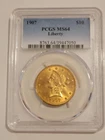 🌟 STUNNING 1907 PCGS MS64 Liberty Head $10 Gold Coin PQ++ NEAR GEM QUALITY-OBEZ