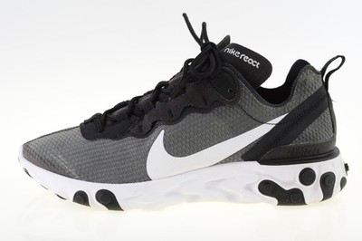 Nike React Element 55 schwarz/weiß CI3831-002 Herren Sportschuhe Größe UK 7