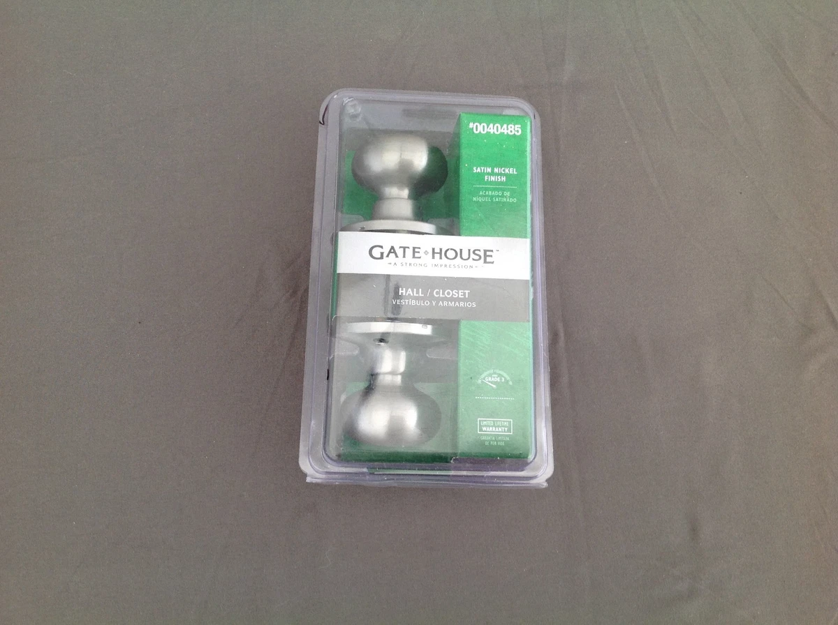Gatehouse Brushed Stainless Steel Hall/Closet Doorknob – New, Modern Finish #0117984