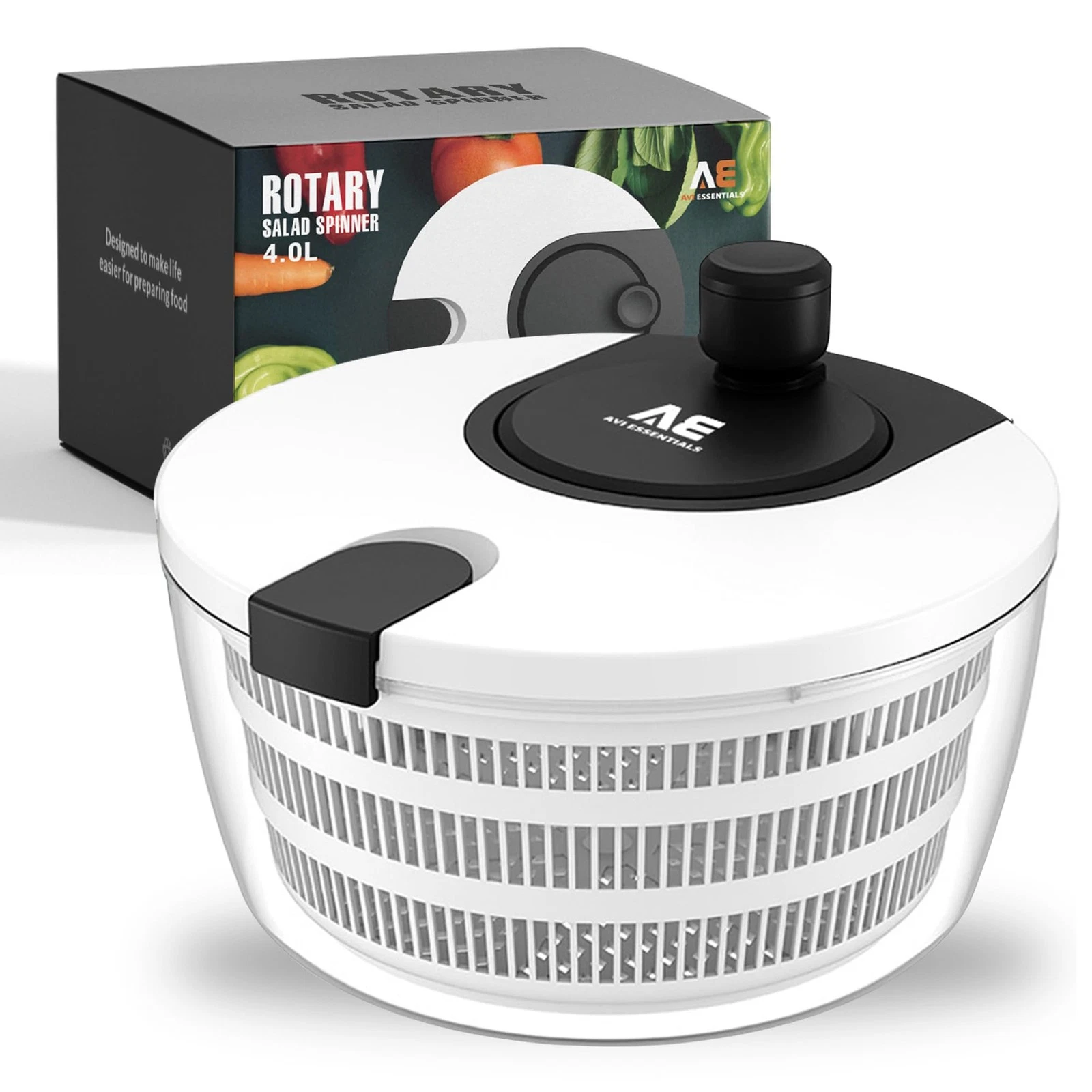 Large Salad Spinner – BPA-Free Vegetable & Fruit Dryer, Lettuce Spinner with ...
Opens in a new wind