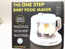 Baby Brezza One Step Food Maker Steamer  Blender Processor 2 Cup White BRZ9043