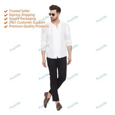 Mens Kurta Traditional Mens Shirt Long Sleeve Custom Bollywood Casual shirt kurt