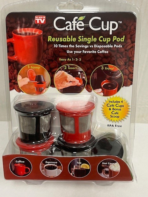 NEW 4 Set Reusable Cafe K-Cup Single Cup Pod for Keurig 1.0 Model Coffee Brewer