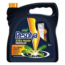 Image of Resolva Xtra Tough Pro Weedkiller 3L Ready to Use with Spray Head Treats 111m sq