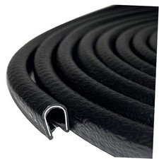 Rubber Edge Trim Black 26Feet, Fits 1/4 Edge, Flexible U Shape Fits 1/4" Edge