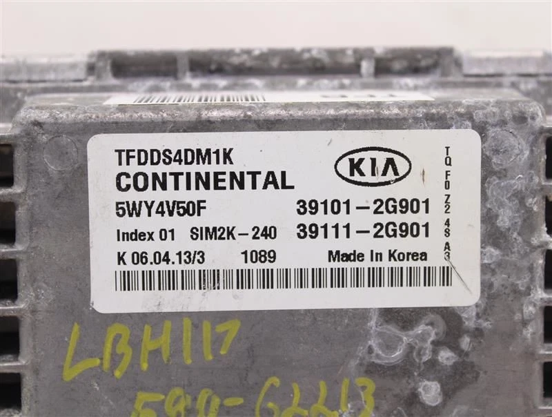 ORDENADOR ECU ECM KIA OPTIMA 2011 11 2012 12 2013 13 39101-2G901 981462 Foto 4 de 4