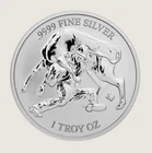 2024 1 oz Texas Mint Steer Wrestling Silver Reverse Proof Round