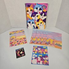 Vintage Lisa Frank Notebook And Stationary Lot Incomplete Read Description