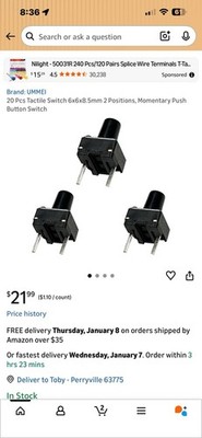 Tact Switch 6x6x8.5